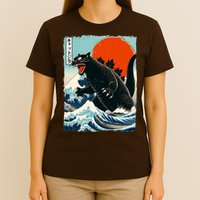 Catzilla Cat Japanese Art Cat Gift T-Shirt