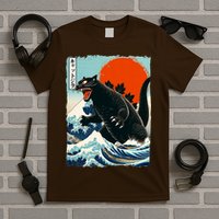 Catzilla Cat Japanese Art Cat Gift T-Shirt