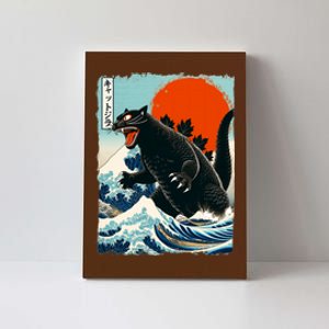 Catzilla Cat Japanese Art Cat Gift Canvas