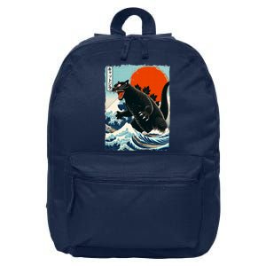 Catzilla Cat Japanese Art Cat Gift 16 in Basic Backpack