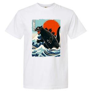 Catzilla Cat Japanese Art Cat Gift Garment-Dyed Heavyweight T-Shirt