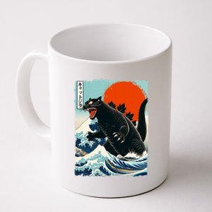 Catzilla Cat Japanese Art Cat Gift Coffee Mug