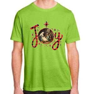 Christian Christmas Joy Jesus Nativity Scene Faith Family Adult ChromaSoft Performance T-Shirt