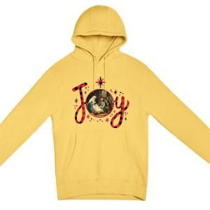 Christian Christmas Joy Jesus Nativity Scene Faith Family Premium Pullover Hoodie