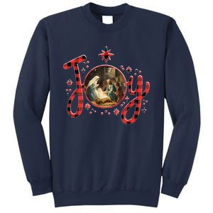 Christian Christmas Joy Jesus Nativity Scene Faith Family Sweatshirt