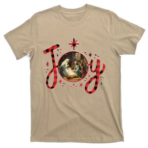 Christian Christmas Joy Jesus Nativity Scene Faith Family T-Shirt