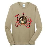 Christian Christmas Joy Jesus Nativity Scene Faith Family Tall Long Sleeve T-Shirt