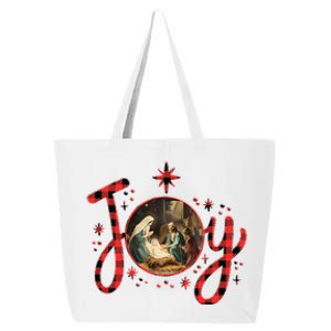 Christian Christmas Joy Jesus Nativity Scene Faith Family 25L Jumbo Tote