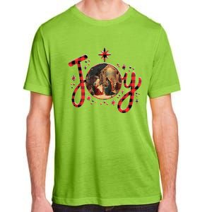 Christian Christmas Joy Jesus Nativity Scene Faith Family Adult ChromaSoft Performance T-Shirt