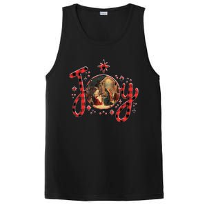 Christian Christmas Joy Jesus Nativity Scene Faith Family PosiCharge Competitor Tank