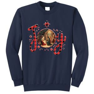 Christian Christmas Joy Jesus Nativity Scene Faith Family Sweatshirt