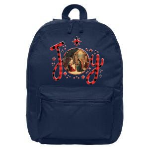 Christian Christmas Joy Jesus Nativity Scene Faith Family 16 in Basic Backpack