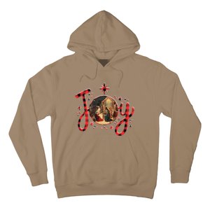 Christian Christmas Joy Jesus Nativity Scene Faith Family Hoodie