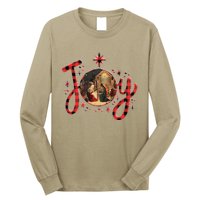 Christian Christmas Joy Jesus Nativity Scene Faith Family Long Sleeve Shirt