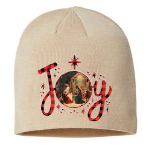 Christian Christmas Joy Jesus Nativity Scene Faith Family Sustainable Beanie