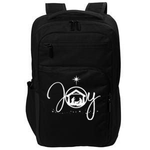 Christian Christmas Joy Jesus Nativity Scene Faith Impact Tech Backpack