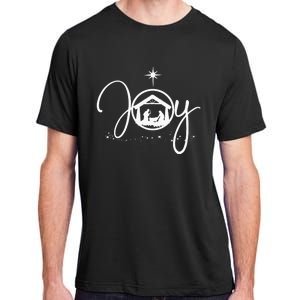 Christian Christmas Joy Jesus Nativity Scene Faith Adult ChromaSoft Performance T-Shirt