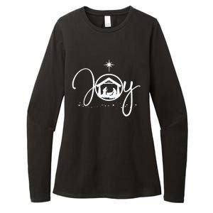 Christian Christmas Joy Jesus Nativity Scene Faith Womens CVC Long Sleeve Shirt