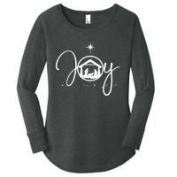 Christian Christmas Joy Jesus Nativity Scene Faith Women's Perfect Tri Tunic Long Sleeve Shirt