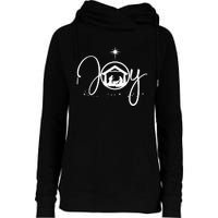 Christian Christmas Joy Jesus Nativity Scene Faith Womens Funnel Neck Pullover Hood