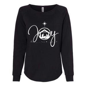 Christian Christmas Joy Jesus Nativity Scene Faith Womens California Wash Sweatshirt