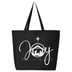 Christian Christmas Joy Jesus Nativity Scene Faith 25L Jumbo Tote