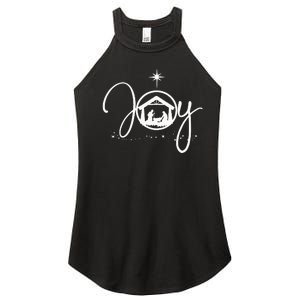 Christian Christmas Joy Jesus Nativity Scene Faith Women's Perfect Tri Rocker Tank