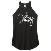 Christian Christmas Joy Jesus Nativity Scene Faith Women's Perfect Tri Rocker Tank