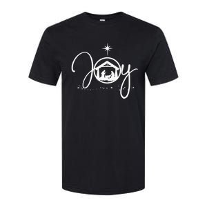 Christian Christmas Joy Jesus Nativity Scene Faith Softstyle CVC T-Shirt