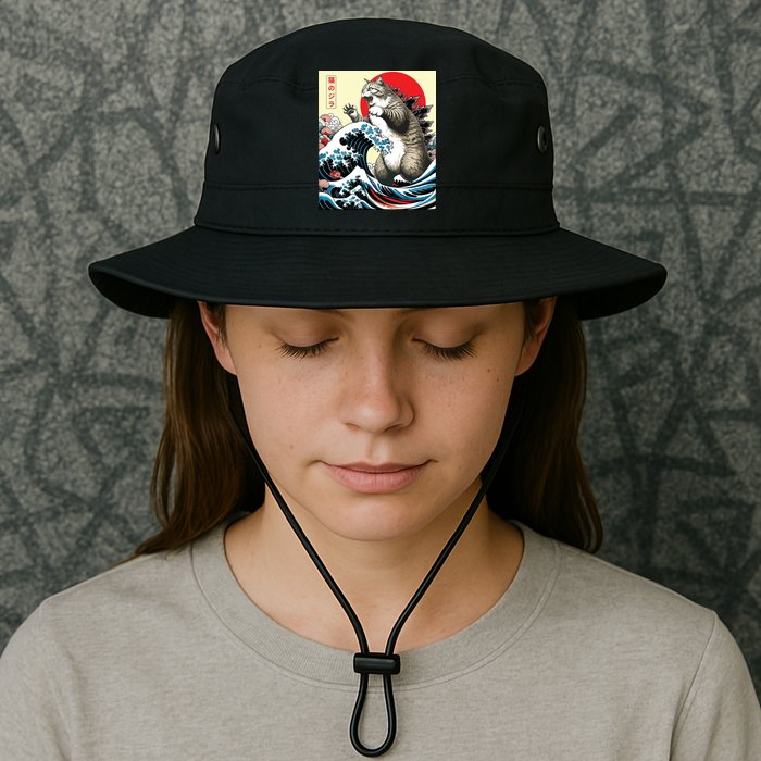 Catzilla Cat Japanese Art Funny Cat Gifts Bucket Hat