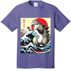 Catzilla Cat Japanese Art Funny Cat Gifts T-Shirt