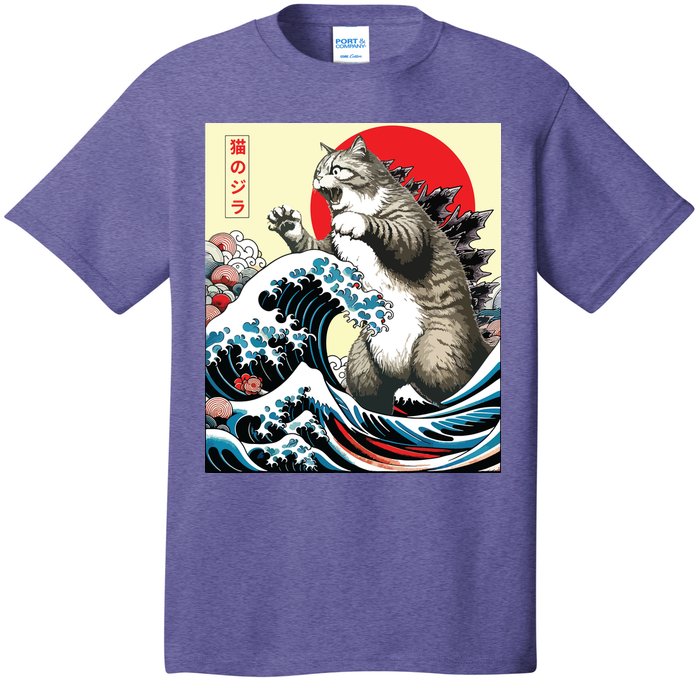 Catzilla Cat Japanese Art Funny Cat Gifts T-Shirt
