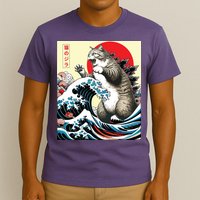 Catzilla Cat Japanese Art Funny Cat Gifts T-Shirt