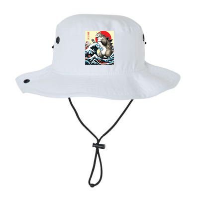 Catzilla Cat Japanese Art Funny Cat Gifts Legacy Cool Fit Booney Bucket Hat