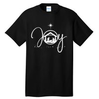 Christian Christmas Joy Jesus Nativity Scene Faith Gift Tall T-Shirt