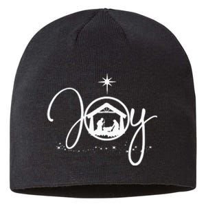 Christian Christmas Joy Jesus Nativity Scene Faith Gift Sustainable Beanie