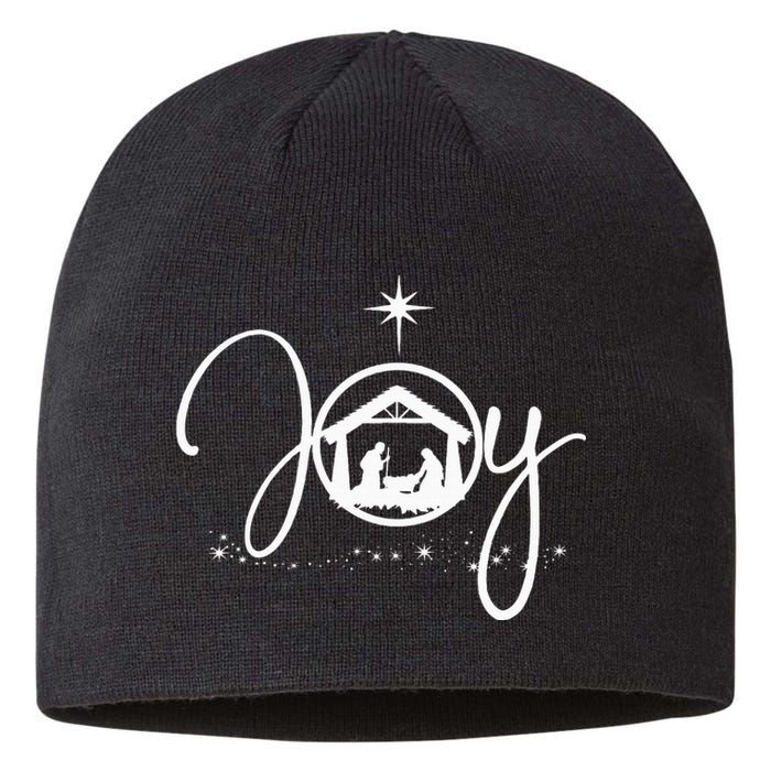 Christian Christmas Joy Jesus Nativity Scene Faith Gift Sustainable Beanie