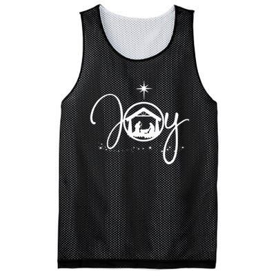 Christian Christmas Joy Jesus Nativity Scene Faith Gift Mesh Reversible Basketball Jersey Tank