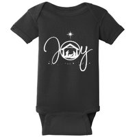 Christian Christmas Joy Jesus Nativity Scene Faith Gift Baby Bodysuit