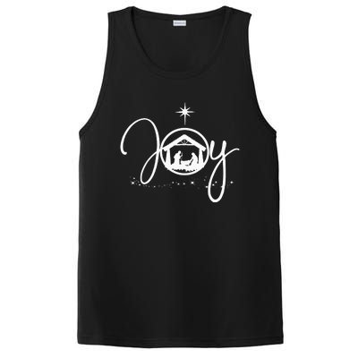 Christian Christmas Joy Jesus Nativity Scene Faith Gift PosiCharge Competitor Tank