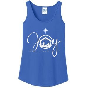 Christian Christmas Joy Jesus Nativity Scene Faith Gift Ladies Essential Tank