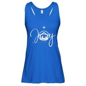 Christian Christmas Joy Jesus Nativity Scene Faith Gift Ladies Essential Flowy Tank