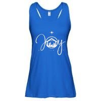 Christian Christmas Joy Jesus Nativity Scene Faith Gift Ladies Essential Flowy Tank