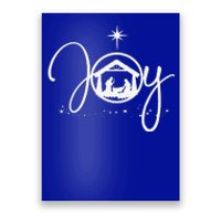 Christian Christmas Joy Jesus Nativity Scene Faith Gift Poster