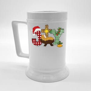 Christian Christmas Joy Jesus Nativity Scene Faith Beer Stein