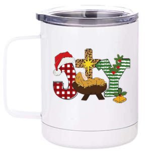 Christian Christmas Joy Jesus Nativity Scene Faith 12 oz Stainless Steel Tumbler Cup