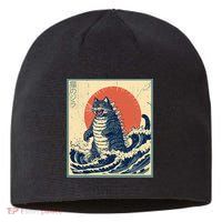 Catzilla Cat Japanese Art Funny Cat Sustainable Beanie
