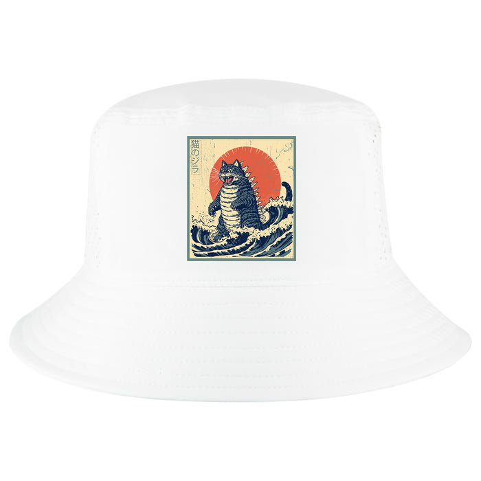 Catzilla Cat Japanese Art Funny Cat Cool Comfort Performance Bucket Hat