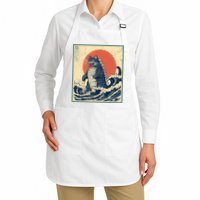 Catzilla Cat Japanese Art Funny Cat Apron