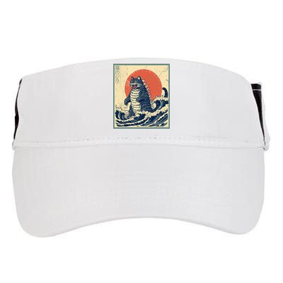 Catzilla Cat Japanese Art Funny Cat Adult Drive Performance Visor